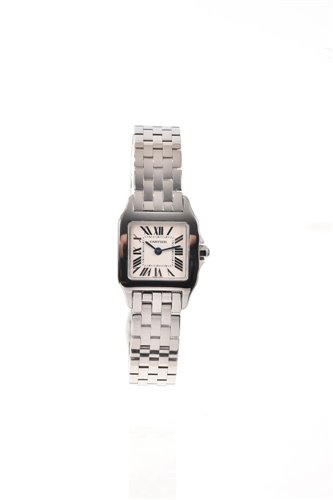 Lot 636 - Ladies' Cartier Santos Demoiselle steel...