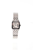 Lot 636 - Ladies' Cartier Santos Demoiselle steel...