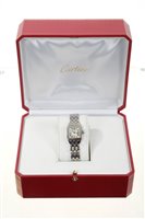 Lot 636 - Ladies' Cartier Santos Demoiselle steel...