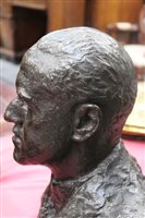 Lot 809 - Gvula Geiger (1897-1981), bronze portrait bust...