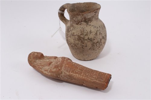 Lot 820 - Ancient Egyptian terracotta ushabti of typical...