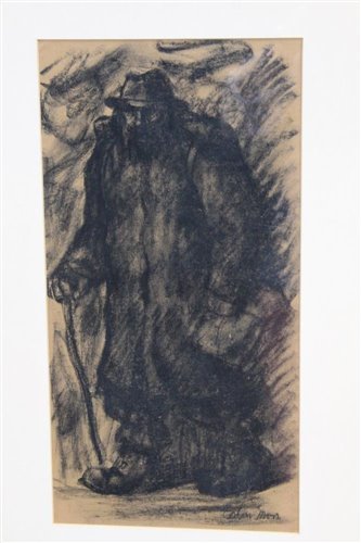 Lot 972 - *Colin Moss (1914-2005) charcoal - a figure in...