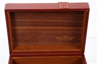 Lot 626 - 1970s Rolex watch box with brown leather...
