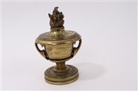 Lot 752 - 19th century French ormolu incense burner and...