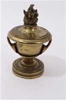 Lot 752 - 19th century French ormolu incense burner and...