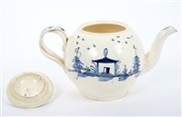 Lot 69 - 18th century creamware teapot and cover with...