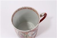 Lot 74 - 18th century Chinese export tankard painted...