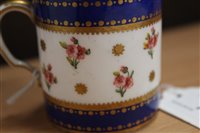 Lot 77 - Fine 18th century Sèvres porcelain coffee can...
