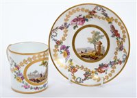 Lot 78 - Fine 18th century Sèvres porcelain coffee can...