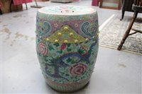 Lot 80 - Late 19th century Chinese export garden seat...