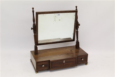 Lot 900 - Good George IV mahogany toilet mirror in the manner of Gillows