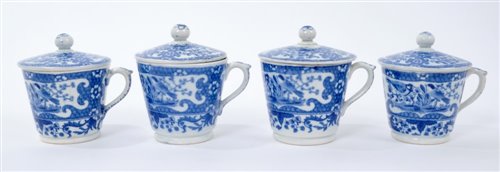 Lot 22 - Four early 19th century pearlware custard cups...