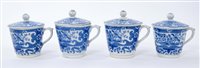 Lot 22 - Four early 19th century pearlware custard cups...