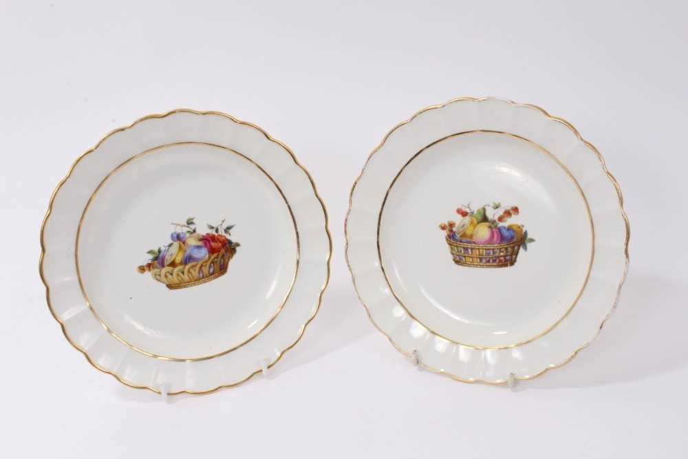 Lot 23 - Pair late 18th century Derby plates - probably...