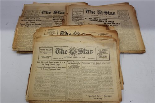 Lot 2433 - Second World War Guernsey Occupation newspaper...