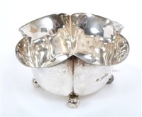 Lot 319 - Late Victorian silver bowl of lobed form, with...