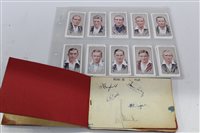 Lot 2434 - Cricket autographs in small album - including...