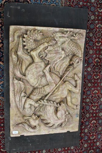 Lot 767 - Early 20th century Carved marble panel,...