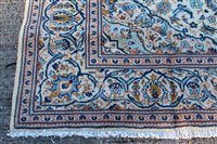 Lot 1387 - Kashan rug with central concentric medallion...