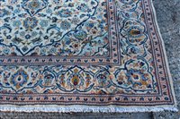 Lot 1387 - Kashan rug with central concentric medallion...