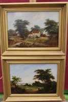 Lot 942 - Robert Burrows (1810-1883) pair of oils on...