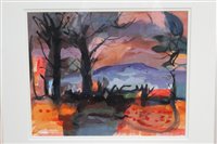 Lot 968 - Ronald Ronaldson (1919-2015) acrylic on paper...