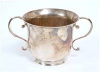 Lot 277 - George III Channel Islands silver two-handled...