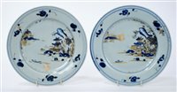 Lot 59 - The Nanking Cargo - pair 18th century blue and...