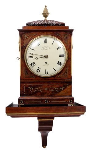 Lot 1162 - Regency bracket clock with gilt metal...