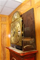 Lot 1172 - Early 18th century eight day longcase clock,...