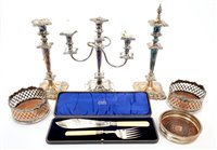 Lot 294 - Selection of miscellaneous silver plate -...