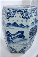 Lot 9 - 19th century Chinese blue and white garden...