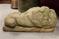 Lot 890 - Decorative pair of concrete garden statues