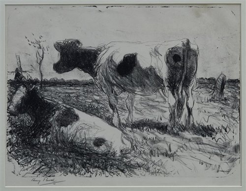 Lot 918 - Harry Becker (1865-1928) signed lithograph -...