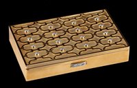 Lot 436 - Fine Cartier 18ct gold and diamond vanity case...