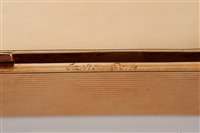 Lot 436 - Fine Cartier 18ct gold and diamond vanity case...