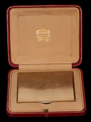 Lot 437 - Fine Cartier Art Deco 9ct gold and diamond...