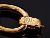 Lot 439 - Fine Cartier 18ct gold bracelet with bold...