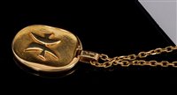 Lot 445 - Cartier 18ct gold Zodiac pendant necklace, the...