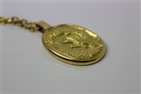 Lot 445 - Cartier 18ct gold Zodiac pendant necklace, the...