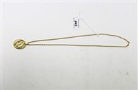 Lot 445 - Cartier 18ct gold Zodiac pendant necklace, the...