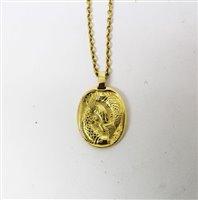 Lot 445 - Cartier 18ct gold Zodiac pendant necklace, the...