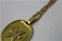 Lot 445 - Cartier 18ct gold Zodiac pendant necklace, the...