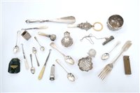 Lot 239 - Selection of miscellaneous silver and white...