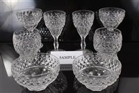 Lot 89 - Good quality late Victorian hobnail cut glass...