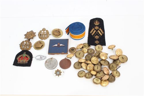 Lot 594 - Roll of First World War, War medal ribbon, R.A....
