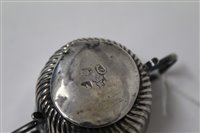 Lot 198 - Unusual Queen Anne silver miniature porringer...