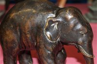 Lot 794 - Bronze sculpture of an elephant calf, 19cm...