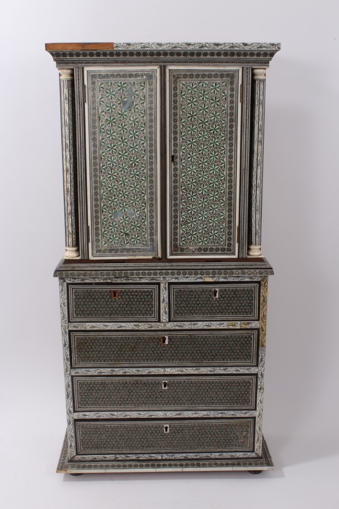 Lot 795 - 19th century Indian Sabele ware table