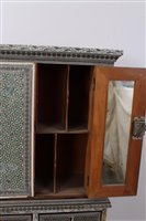 Lot 795 - 19th century Indian Sabele ware table cabinet,...